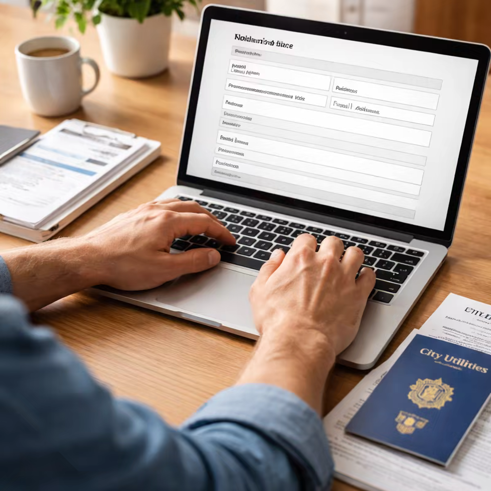 Sponsor gathering personal and address details for a US visa invitation letter