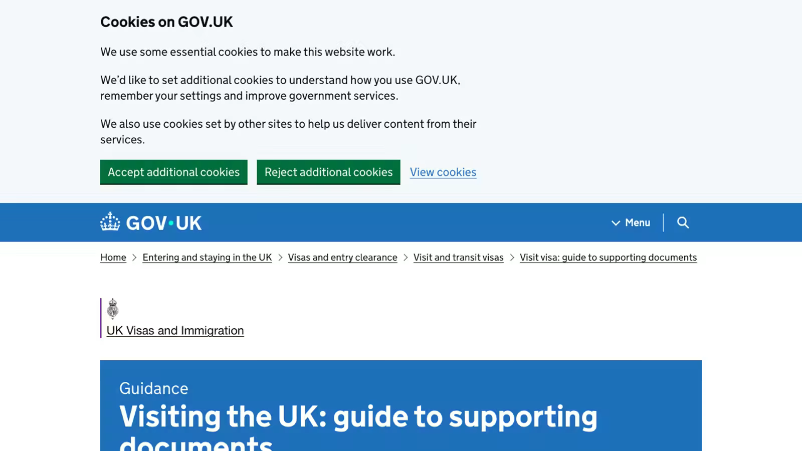 UK visitor visa sponsor letter reference image.